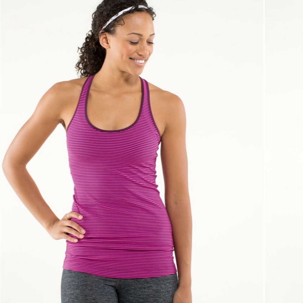 Lululemon striped cool racerback top